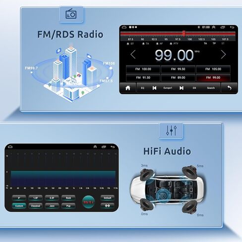 HiFi for Honda CRV 2012 2013 2014 2015 2016 Android 13 Car Radio Stereo, Wireless Carplay Android Auto 9inch Touch Screen Bluetooth Car Audio Receiver GPS Navigation WiFi Backup Camera FM/RDS SWC in Saudi Arabia