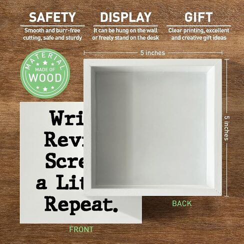 Writer Gift for Women Men, Author Novelist Typewriter Gift Writing Lover Journalist Christmas Birthday Gift, Writer Home Office Farmhouse Desk Decor Wooden Sign, Someone Out There Needs Your Writing in Saudi Arabia