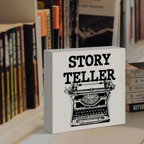 Writer Gift for Women Men, Author Novelist Typewriter Gift Writing Lover Journalist Christmas Birthday Gift, Writer Home Office Farmhouse Desk Decor Wooden Sign, Someone Out There Needs Your Writing in Saudi Arabia