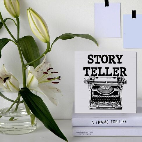 Writer Gift for Women Men, Author Novelist Typewriter Gift Writing Lover Journalist Christmas Birthday Gift, Writer Home Office Farmhouse Desk Decor Wooden Sign, Someone Out There Needs Your Writing in Saudi Arabia