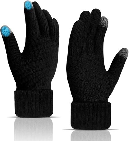 Winter Gloves for Men Women- Premium Touchscreen Cold-Resistant Plush Gloves, Suitable for Skiing, Cycling, and Outdoor Activities in Saudi Arabia