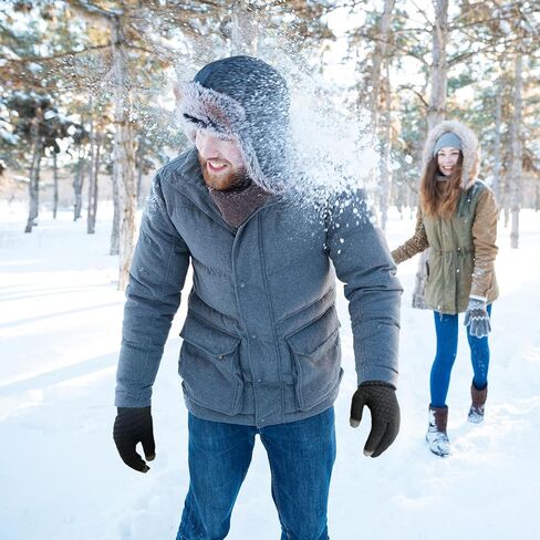 Winter Gloves for Men Women- Premium Touchscreen Cold-Resistant Plush Gloves, Suitable for Skiing, Cycling, and Outdoor Activities in Saudi Arabia