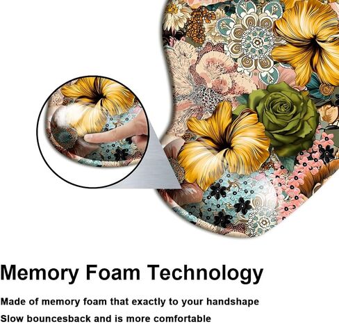 HOPONY Gel Wrist Rest Mouse Pad-Ergonomic Office Mousepad with Wrist Support-Non-Slip,Design Desk Accessories Mat for Home&Game Decor Purple Dragon in Kuwait