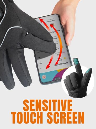 Heated Gloves with Rechargeable 7.4V 2800mAh Battery for Men and Women,Wear-Resistant Heated Work Gloves,Thin, Soft in Saudi Arabia