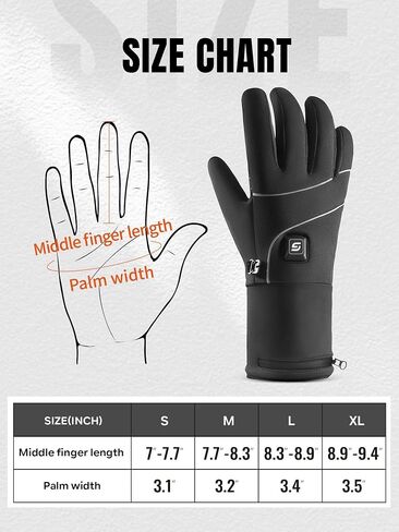 Heated Gloves with Rechargeable 7.4V 2800mAh Battery for Men and Women,Wear-Resistant Heated Work Gloves,Thin, Soft in Saudi Arabia