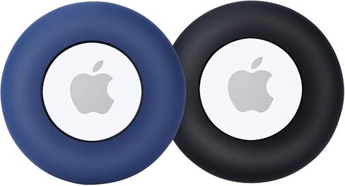 Airtag Dog Collar,Silicone Tracking Airtag Dog Collar Holder, Durable and Lightweight Airtag Collar for pet,Apple AirTag for pet Collar (2 Pack)(Red & Blue) in Saudi Arabia