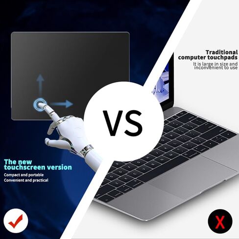 JOMAA Wired touchpad Supports Multi Gesture Control, Wired Trackpad Mouse with Multi-Touch Navigation for Windows 10/11 Laptop Notebook Computer (Black) in Kuwait