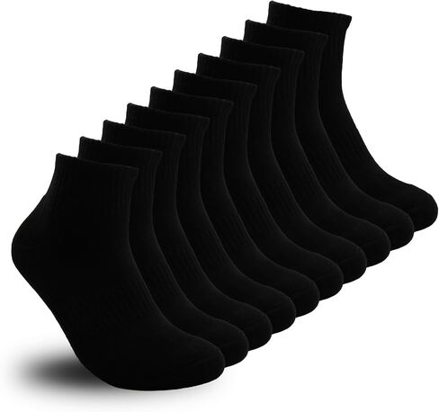 bigvalley Women’s Ankle Athletic Socks - Breathable, Cushioned, Running & Sports Cotton Quarter Socks with Arch Support in Saudi Arabia