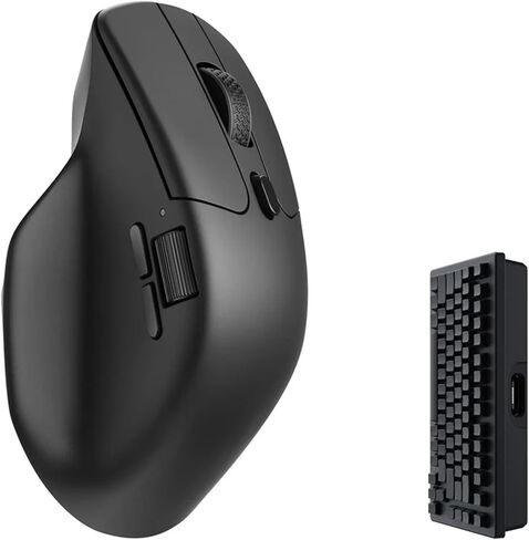ماوس ألعاب ضوئي لاسلكي Keychron M6، ثلاثي الوضع 2.4 جيجا هرتز/بلوتوث 5.1/سلكي، مستشعر PixArt 3395، 26000 نقطة في البوصة، زر ماكرو مريح خفيف الوزن قابل للبرمجة لأجهزة الكمبيوتر التي تعمل بنظام Windows PC/Mac - أبيض in Saudi Arabia
