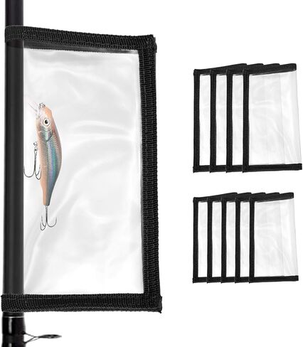 PATIKIL Fishing Lure Wrap, Durable PVC Lure Covers Fishing Hook Covers Baits Storage Easily See Lures Keep Fishing Safe in Saudi Arabia