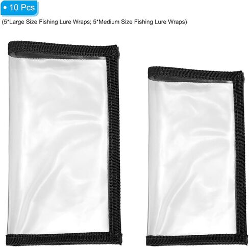 PATIKIL Fishing Lure Wrap, Durable PVC Lure Covers Fishing Hook Covers Baits Storage Easily See Lures Keep Fishing Safe in Saudi Arabia