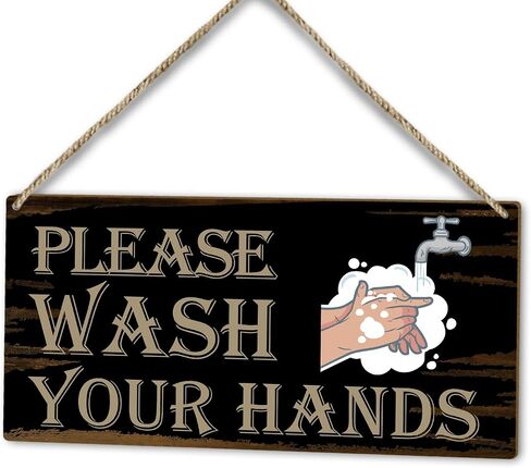 Bathroom Sign Welcome Please Seat Yourself Sign, Wood Hanging Plaque Decor, Home Farmhouse Door Shelf Bathroom Toilet Decor Wooden Sign, Bathroom Decor Wall Art Gift -25 in Saudi Arabia