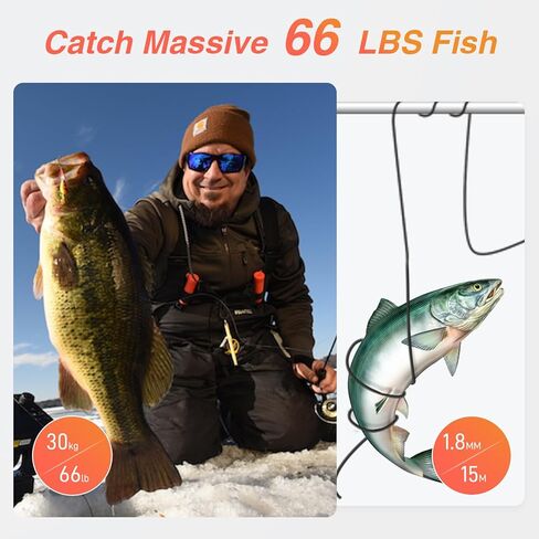 Underwater Fishing Camera DVR,720P Fishing Camera,Ice Fishing Camera DVR Recording 8GB Card,5 Inch IPS Monitor, 8PCS IR Lights w/ 3 Level, 15m/49ft Cable for Boat Lake Kayak Ice Fishing in Kuwait