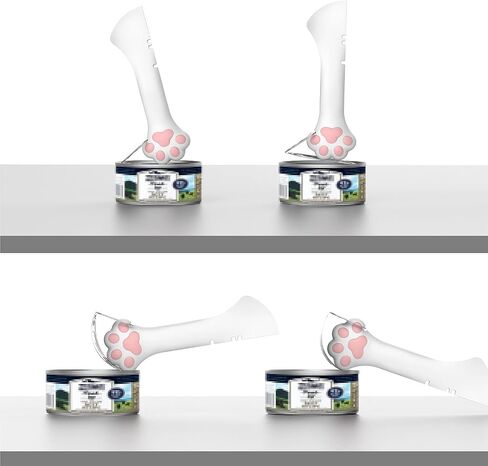3 Pieces Pet Food Can Supplies Set,Include 1 Pieces of Silicone Pet Can Covers Lids + 1 Pieces of Multifunctional Pet Can Opener + 1 Pieces of Spoons for Pets Dogs Cats Feeding Can (Pink) in Saudi Arabia
