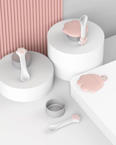 3 Pieces Pet Food Can Supplies Set,Include 1 Pieces of Silicone Pet Can Covers Lids + 1 Pieces of Multifunctional Pet Can Opener + 1 Pieces of Spoons for Pets Dogs Cats Feeding Can (Pink) in Saudi Arabia