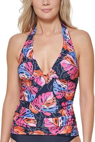 Tommy Hilfiger Women's Standard Tankini Swimsuit Monstera Leaf Small in Saudi Arabia