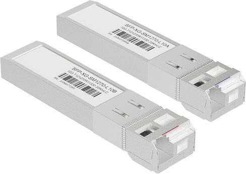1 Pair 10G SFP+ BIDI Transceiver, LC Single Mode SFP Module SMF, 10GBASE-BIDI 1270nm/1330nm, Up to 20Km, for Switch, Router, Firewall, Network Card, Media Converter etc in Kuwait