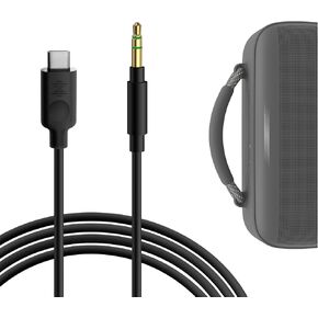 Geekria USB-C Digital to Audio Cable Compatible with Bose SoundLink Max, SoundLink Revolve+, JBL GO2, Clip 3, Charge4, Sony ULT Field 7, SRS-XG300 Cable, Replacement Type-C Audio Cord (5.6ft/1.7m)