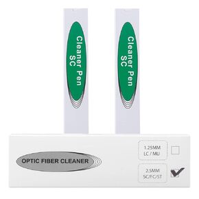 Fiber Optic Cleaning Pen,2PCS Fiber Optic Cleaner Pen for 2.5mm Ferrules SC,FC,ST,SC/APC and FC/APC,800+ Clean Times