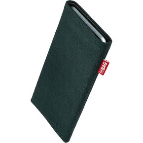 Jive Blue Custom Tailored Sleeve for Apple iPhone Xr | Made in Germany | Fine Suit Fabric Pouch case Cover with Microfibre Lining for Display Cleaning