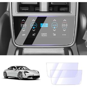 LUWU Taycan Screen Protector for Porcshe Taycan Accessories 2020 2021 2022 2023 2024 2025 Porcshe Taycan Base/4S/GTS/Turbo/Turbo S Screen Protector PET Plastic Touchscreen Infotainment Display 4PCS