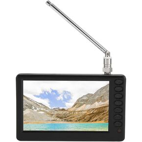 5 Inch Portable TV,ISDB T Digital Analog TV ATV,1500mAh Battery Powered Portable LED TV with Tuner,USB Power Headphone Small Memory Card Multi Interface. (Applicable to Some Countries)