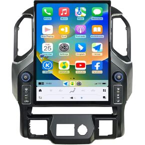 Qualcomm Car Radio for Chevrolet Silverado GMC Sierra 2019-2021 Stereo Replacement Android 13 Carplay Android Auto Head Unit 15.6 Inch 2K IPS Touch Screen Upgrade Tesla Style GPS Navigation