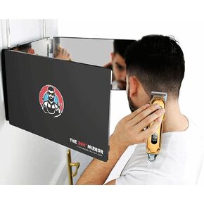 LIPFISBARBERSHOP.COM Kit 360 Mirror for Haircuts for Men with Clipper - 3 Way Mirror for Self Hair Cutting - Three Way Mirror to Cut Your Own Hair - Barber Mirror Self Haircut Mirror