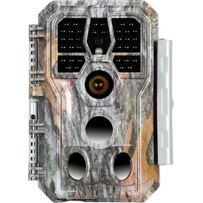BLAZEVIDEO Wildlife Trail Camera Hunting Deer Game Cam with 24MP Photo 1296P H.264 MP4 Video Night Vision 0.1S Trigger Speed Hard Grey Hide Camo Case