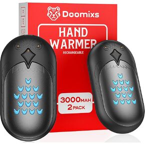 Hand Warmers Rechargeable Portable Reusable: Owl Hand Warmer 2 Pack 6000mAh 20 Hours Sided Heater Handwarmer Outdoor Golf Hunting Camping for Women Men Kids Winter Birthday Christmas New Year Gifts
