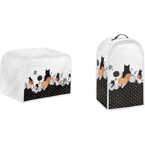 Butterfly Rose Toaster Covers Waterproof Blender Cover Bakeware Protector Durable for 2 Slice Toaster with Top Hook Washable Coffee Maker Cover Universal Fit
