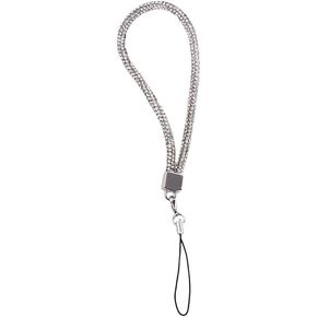 Silver Cellphone Chain Fashion Phone Wrist Chain Rhinestone Mobile Phone Strap Pendant Short Phone Charm Anti-Lost Lanyard, Cell Phone Charms, Cell Phones Accessories