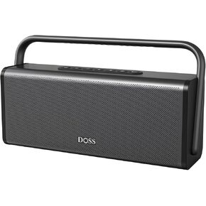 DOSS SoundBox XL Pro مكبر صوت بلوتوث مع صوت ستيريو قوي 50 وات، صوت جهير إضافي، وقت تشغيل 16 ساعة، جسم معدني متكامل، مقبض من سبائك الألومنيوم، مكبر صوت محمول للمنزل والمكتب والفناء الخلفي والتخييم in Kuwait