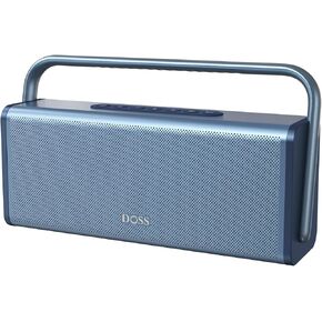 DOSS SoundBox XL Pro Bluetooth Speaker with 50W Powerful Stereo Sound, Extra Bass,16H Playtime, Integrated Metal Body, Aluminum Alloy Handle, Portable Speaker for Home, Office, Backyard, Camping
