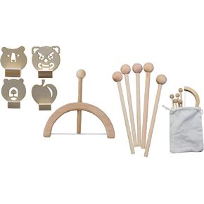 Bow and Arrow for Kids, Wooden Kids Bow and Arrow Set Safe for Ages 3+, Indoor and Outdoor Archery Bow Gift Toys for Children, Boys & Girls, Includes 5 Arrows, 4 Targets, 1 Cotton Quiver