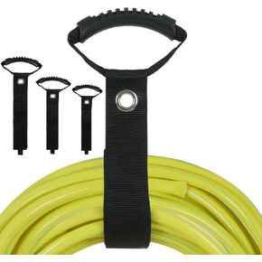 solid storage straps (3 pack), 2-IN-1 design, With handle and hook, Waterproof, Mainly for binding or storage or hanging, Easy carry and extension cord for water hose,wires,cables,ropes
