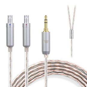 okcsc HD820 Headphone Cable, for Sennheiser Earbuds, 4 Core Configuration of 30 Pieces per Core, for Sennheiser Dharma HD800s HD820 HD800 D1000 3.5mm Plug 6.56FT