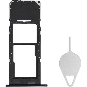 Sim Card Tray Replacement for Samsung Galaxy A14 5G (Single SIM Version) - Black Card Tray Slot Holder Bracket Adapter with Needle Ejector for A14 5G SM-A146U A146U1 S146VL