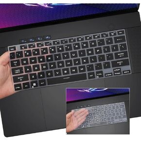 2 PCS Keyboard Cover for 2024 ASUS ROG Zephyrus G14 GA403 GA403UU GA403UV GA403UI 14", ASUS ROG Zephyrus G16 GU605 GU605MV GU605MI GU605MY GU605MZ GU605MU 16" Gaming Laptop Keyboard Protector Skin
