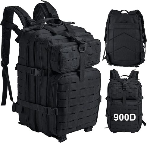 Goture Military Tactical Backpack, 45L Large Army Tactical Back Pack, 900D Waterproof 3 Day Molle Assault Pack Bug Out Bag for Men Outdoor Hiking Hunting Camping Rucksack Daypack Green in Saudi Arabia