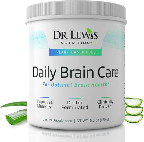 Brain Supplements for Memory and Focus with BiAloe - Plant-Based Daily Brain Care Cognitive Supplement and Nootropic Brain Support Supplement - Immunity and Energy - 120 Capsules in Saudi Arabia