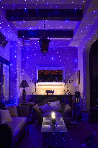 BlissLights Starport USB Laser Star Projector for Game Room Decor, Bedroom Night Light, or Galaxy Mood Lighting Ambiance (Blue) in Saudi Arabia