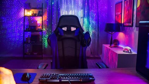 BlissLights Starport USB Laser Star Projector for Game Room Decor, Bedroom Night Light, or Galaxy Mood Lighting Ambiance (Blue) in Saudi Arabia
