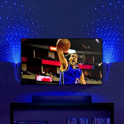 BlissLights Starport USB Laser Star Projector for Game Room Decor, Bedroom Night Light, or Galaxy Mood Lighting Ambiance (Blue) in Saudi Arabia