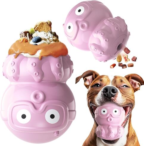 Sedios Treat Dispensing Dog Toy, Large Dog Chew Toy, Multifunctional Adjustable Wet Food Cup and Dry Food Puzzles Toy, Dog Slow Feeder Toy for Large/Medium/Small Breed(Octopus) in Saudi Arabia
