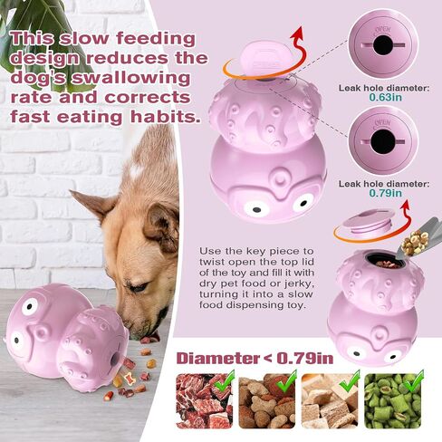 Sedios Treat Dispensing Dog Toy, Large Dog Chew Toy, Multifunctional Adjustable Wet Food Cup and Dry Food Puzzles Toy, Dog Slow Feeder Toy for Large/Medium/Small Breed(Octopus) in Saudi Arabia