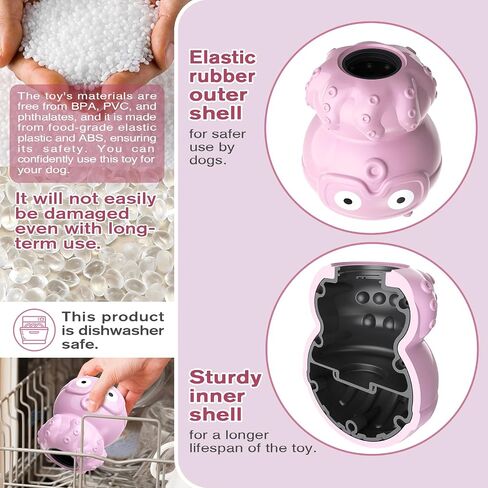 Sedios Treat Dispensing Dog Toy, Large Dog Chew Toy, Multifunctional Adjustable Wet Food Cup and Dry Food Puzzles Toy, Dog Slow Feeder Toy for Large/Medium/Small Breed(Octopus) in Saudi Arabia