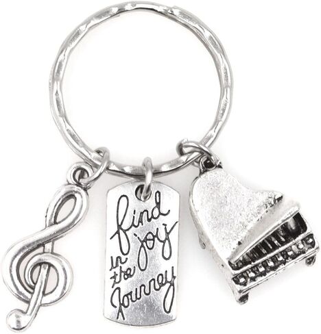 It's All About...You! Find Joy in The Journey Treble Clef Microphone Singer Keychain 113L in Kuwait