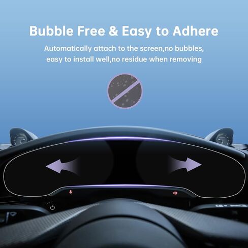 LUWU Taycan Screen Protector for Porcshe Taycan Accessories 2020 2021 2022 2023 2024 2025 Porcshe Taycan Base/4S/GTS/Turbo/Turbo S Screen Protector PET Plastic Touchscreen Infotainment Display 4PCS in Kuwait
