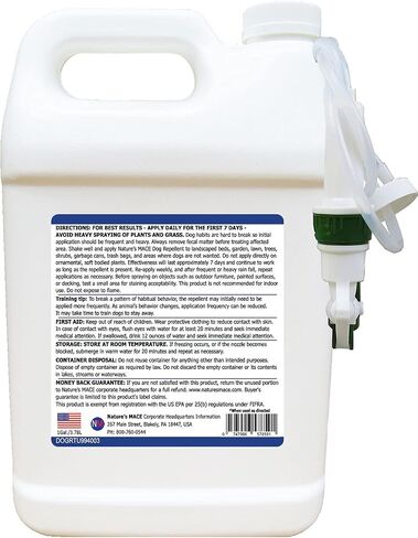 Nature’s MACE Dog Repellent 40oz Spray,Treats 1,000 Sq. Ft., Keep Dogs Out of Your Lawn and Garden,Train Your Dogs to Stay Out of Bushes/Safe to use Around Children & Plants in Saudi Arabia